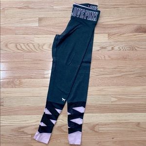 Victoria’s Secret Pink Yoga Leggings Mesh Ankle